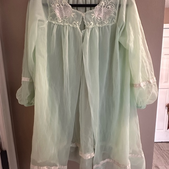 Vintage 50s/60s Mint Green Women's Pajama Set - Picture 8 of 12